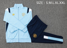 Load image into Gallery viewer, 23-24 Man City Full Zipper Tracksuit