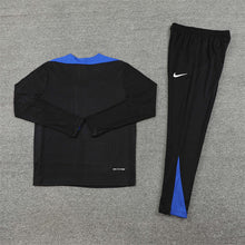 Load image into Gallery viewer, 24-25 France Black Half Zipper Tracksuit