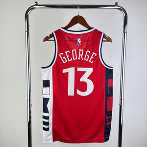 25th season Clippers Air Jordan Limited Edition Red No 13 George