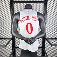 Load image into Gallery viewer, 25th season Clippers Home White No 0 Westbrook