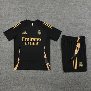 24-25 Real Madrid Black and Gold Training Kit