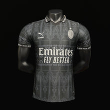 Load image into Gallery viewer, 23-24 Milan x Pleasures Black  Fourth Kits Player Version