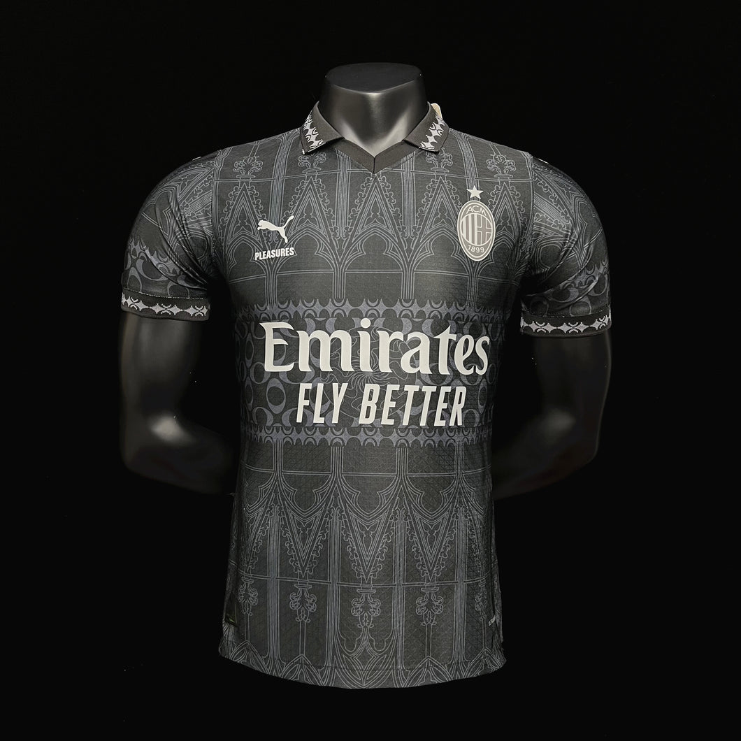 23-24 Milan x Pleasures Black  Fourth Kits Player Version