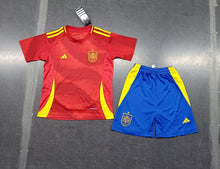 Load image into Gallery viewer, 2024 Spain Home Kids Soccer Jersey