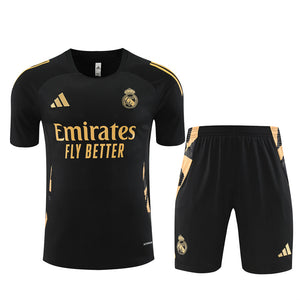 24-25 Real Madrid Black and Gold Training Kit