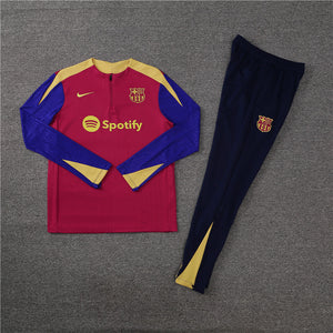 24-25 FC Barcelona Half Zipper Tracksuit