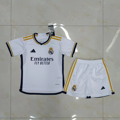 23-24 Real Madrid Home Kids Kit