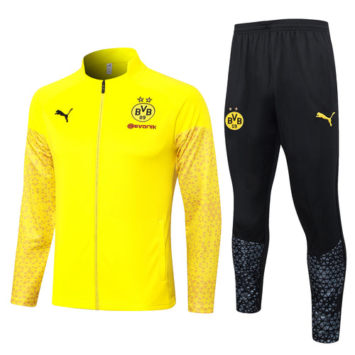 23-24 Broussia Dortmund Full Zipper Tracksuit