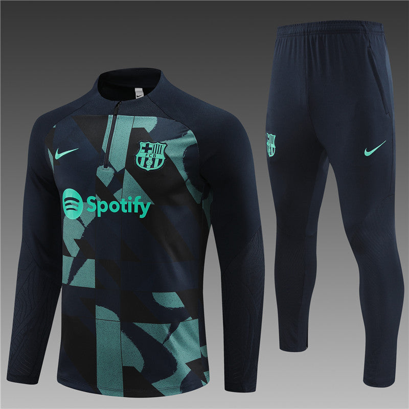 23-24 FC Barcelona Half Zipper Tracksuit