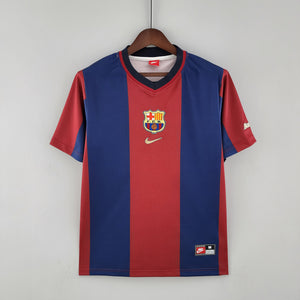 98-99 Barcelona Home Retro Player-versie 