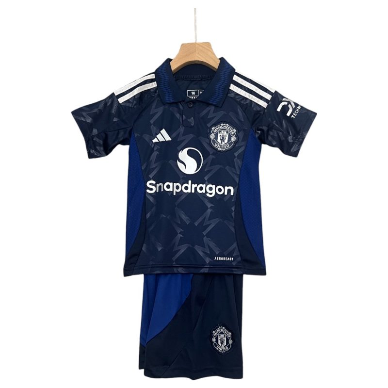 24-25 Manchester United Away Kids Kit