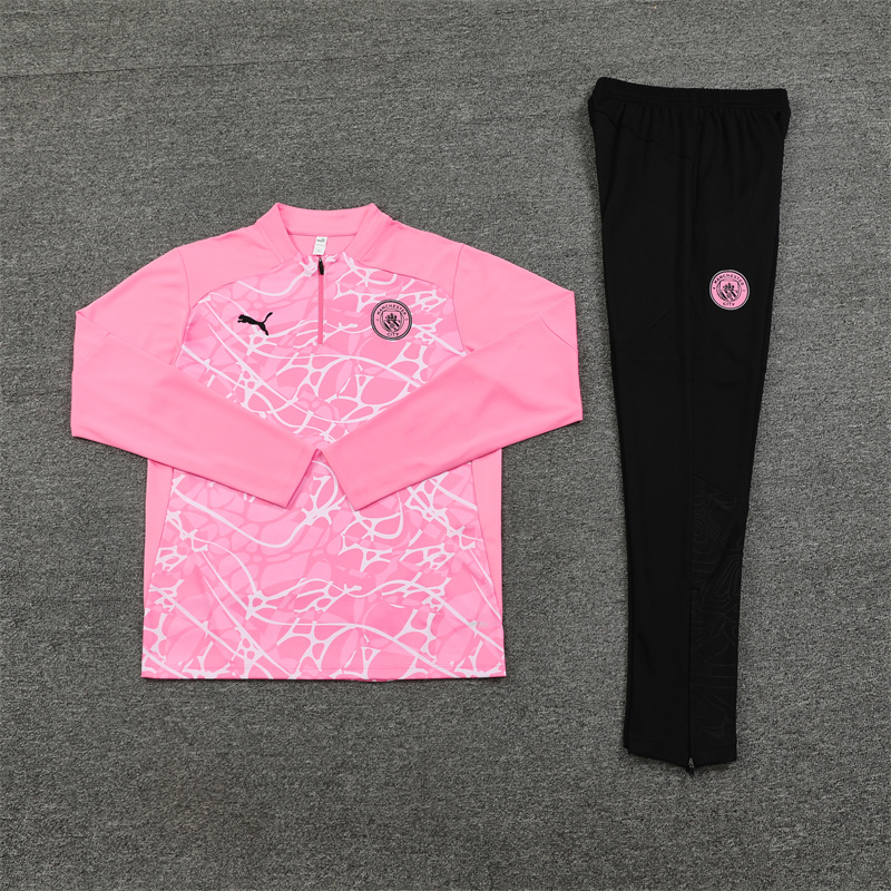 24-25 Manchester City Pink Half Zipper