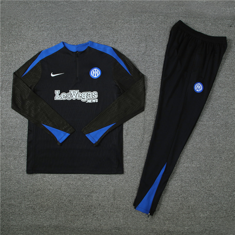 24/25 Inter Milan Black Half Zipper