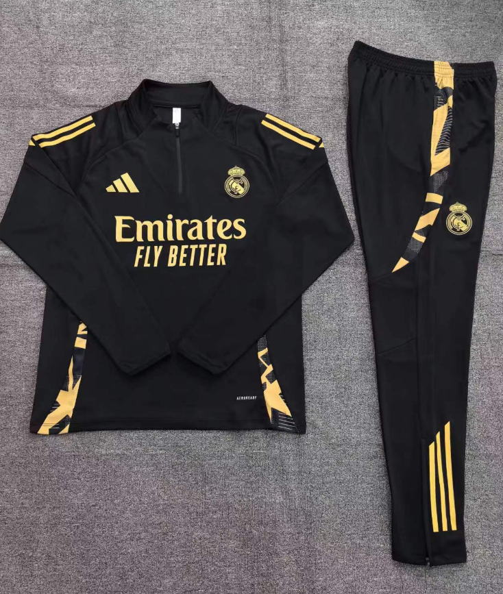 24-25 Real Madrid Half Zipper Kids Tracksuit