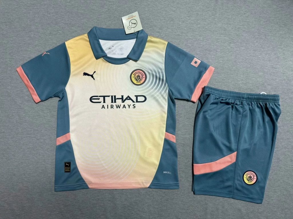 24-25 Fc Manchester City 3rd Away Kids Kit