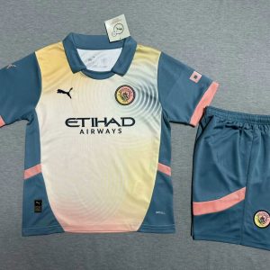 24-25 Fc Manchester City 3rd Away Kids Kit
