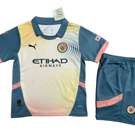 24-25 Fc Manchester City 3rd Away Kids Kit