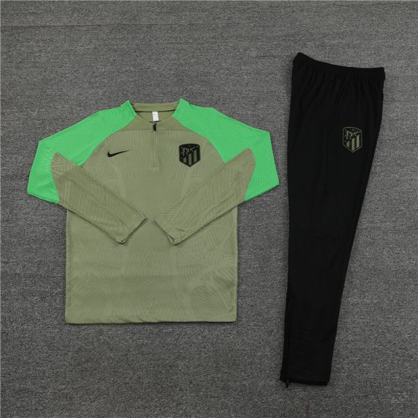 23 -24 Atlético Madrid Hlaf Zipper Tracksuit - Image 3