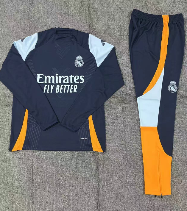 24-25 Real Madrid Half Zipper Kids Tracksuit