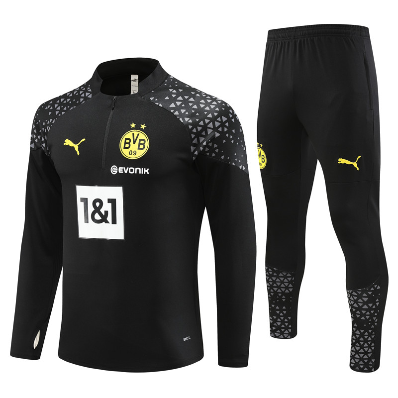 23/24 Dortmund Black Half Zipper