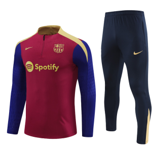 24 -25 Fc Barcelona Half Zipper Tracksuit
