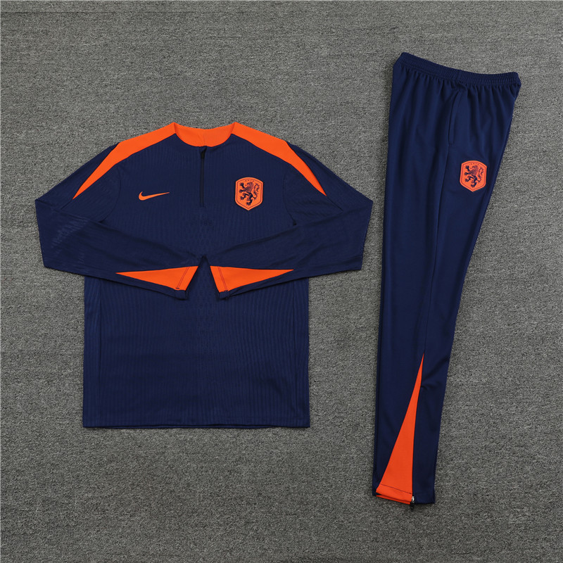 24-25 Netherlands Royal Blue Zipper