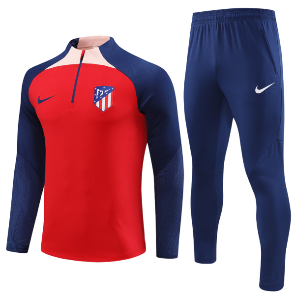 23 -24 Atlético Madrid Hlaf Zipper Tracksuit