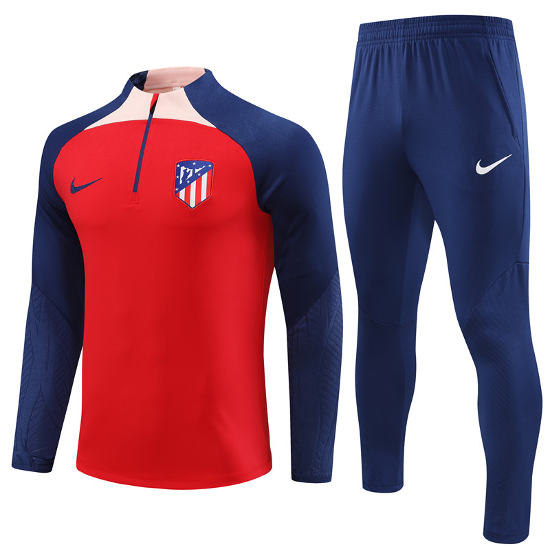 23-24 Atlético Madrid Half Zipper Tracksuit