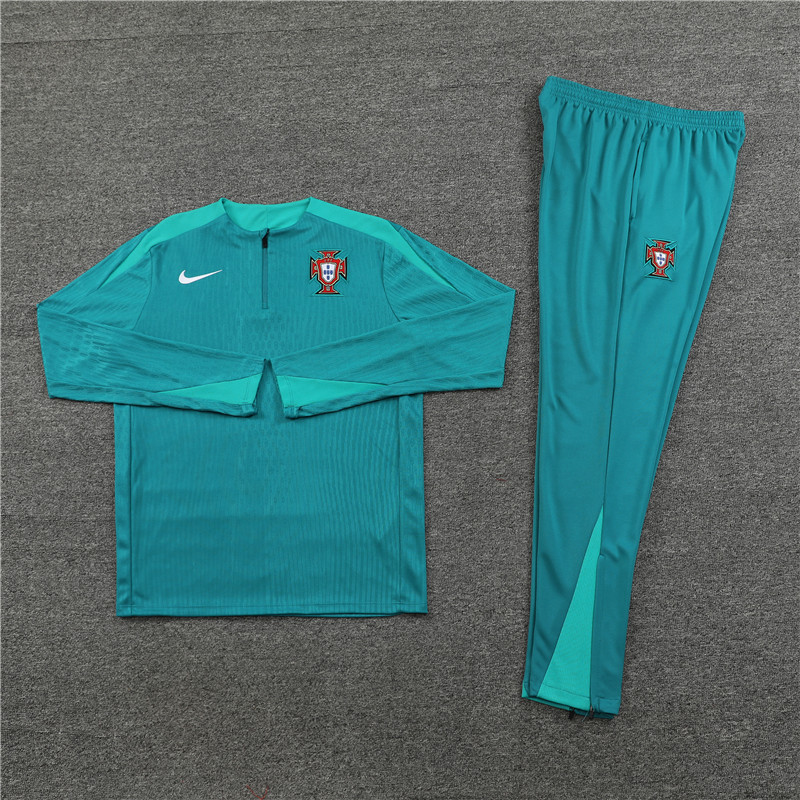 24-25 Portugal Green Half Zipper