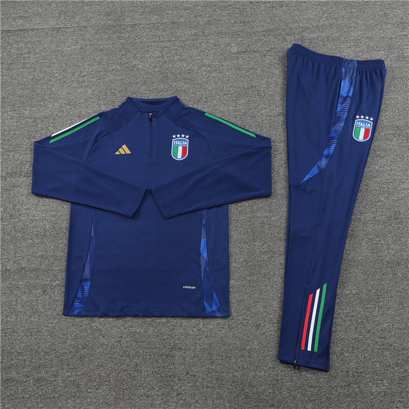 24-25 Italy Blue Half Zipper