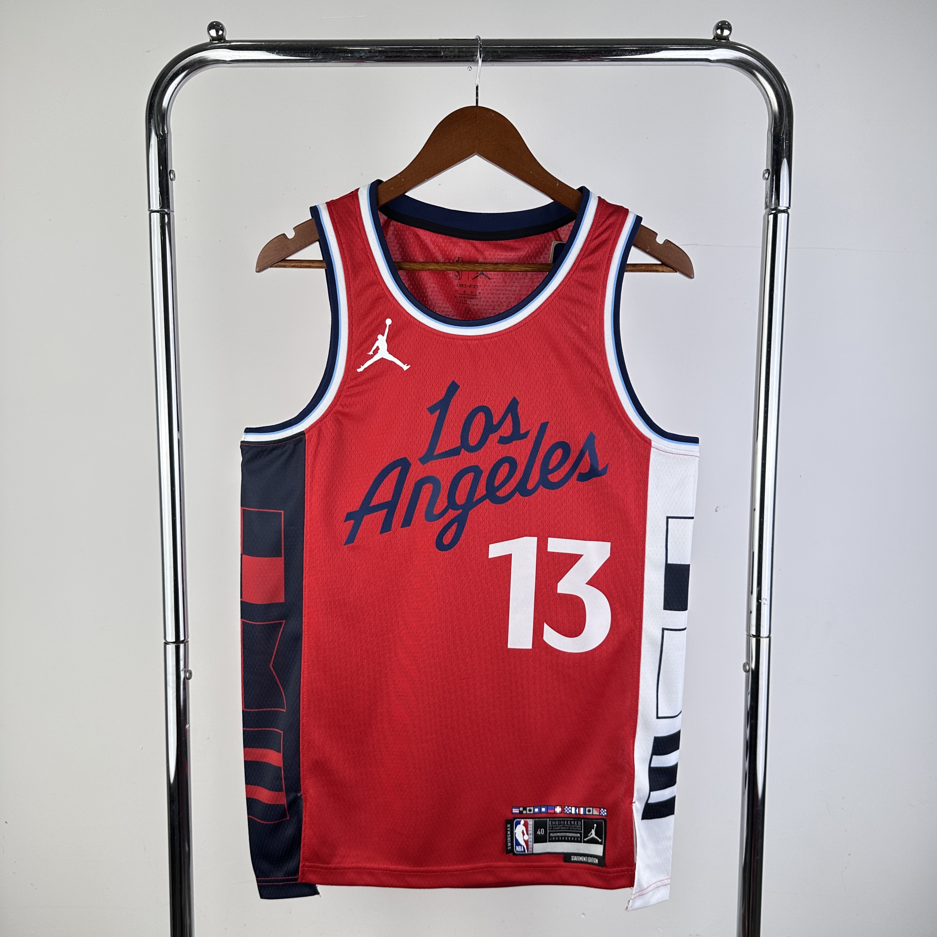 2025 Season Clippers Air Jordan Limited Edition Red No.13 Paul George