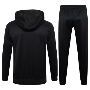 24-25 Fc Barcelona Long Pull Hoodie Black - Image 3