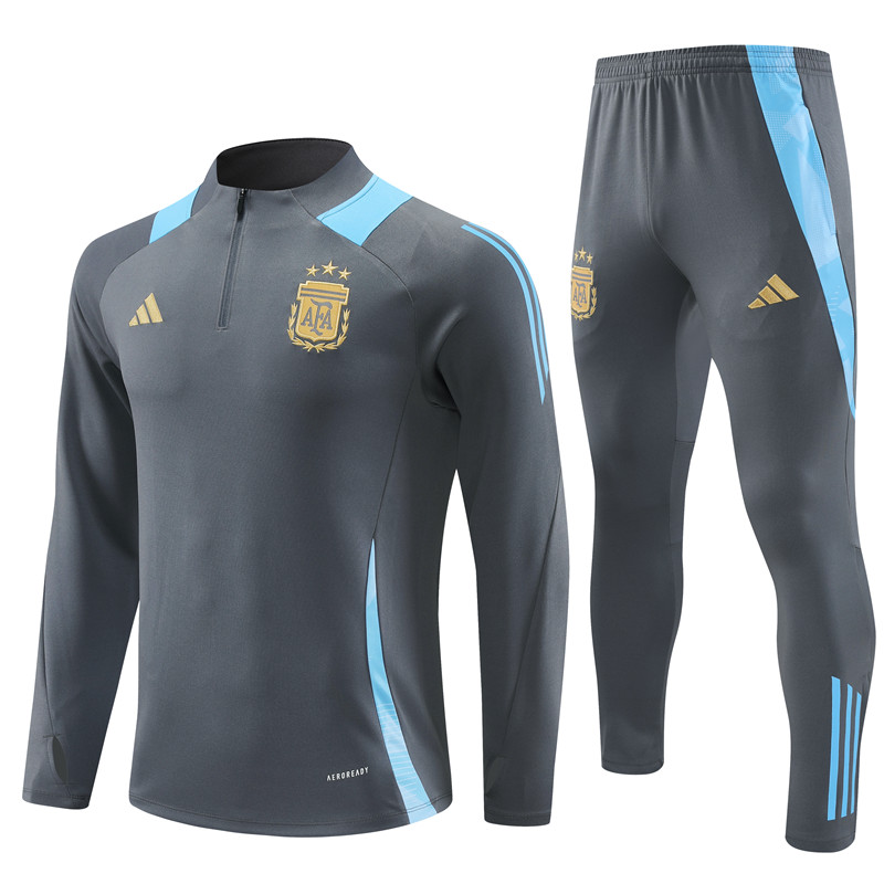 24-25 Argentina Gray Half Zipper