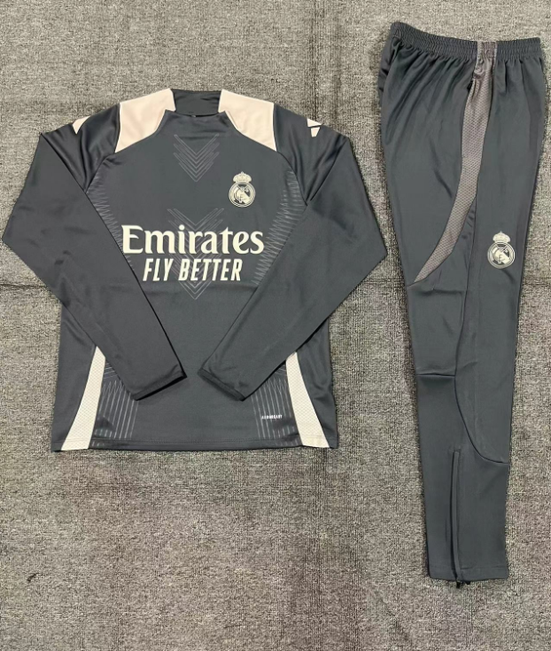 24-25 Real Madrid Half Zipper Kids Tracksuit