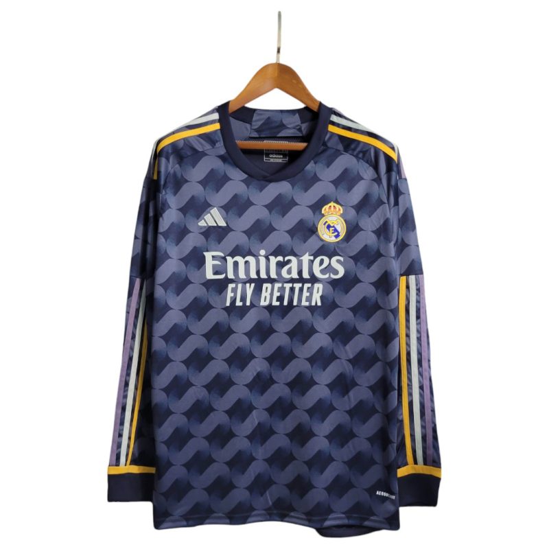 23-24 Real Madrid Away Kit long sleeves Fan Version