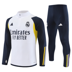 23 -24 Real Madrid Black Hlaf Zipper Tracksuit
