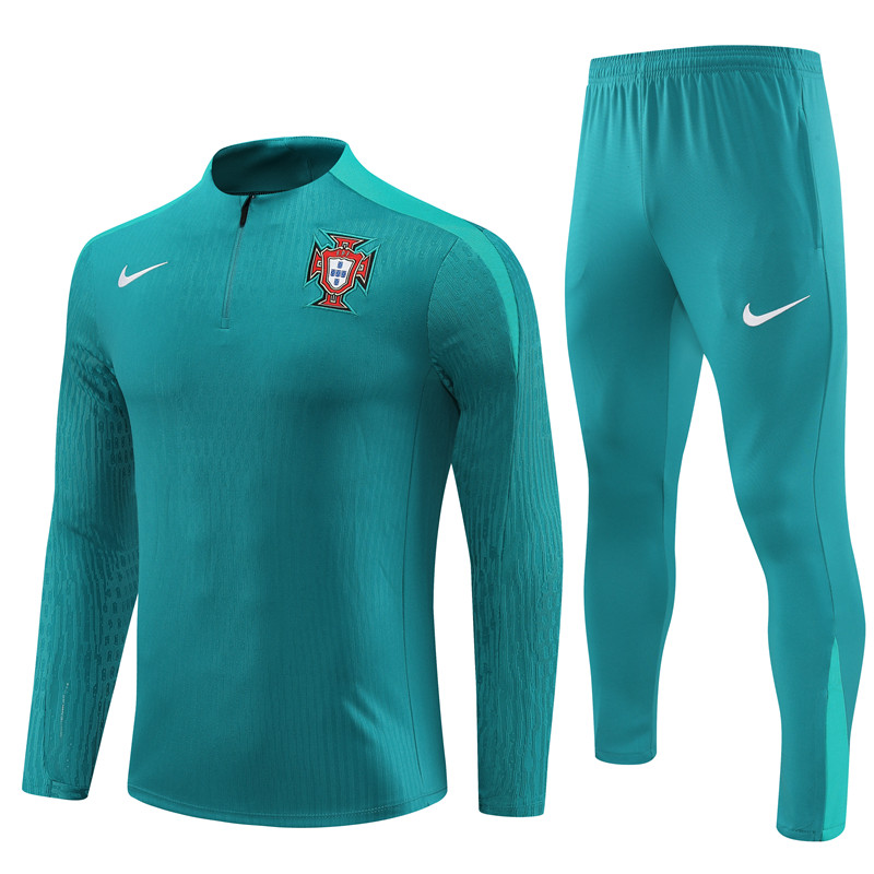 24-25 Portugal Green Half Zipper