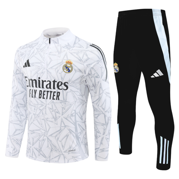24 -25 Fc Real Madrid Half Zipper Tracksuit