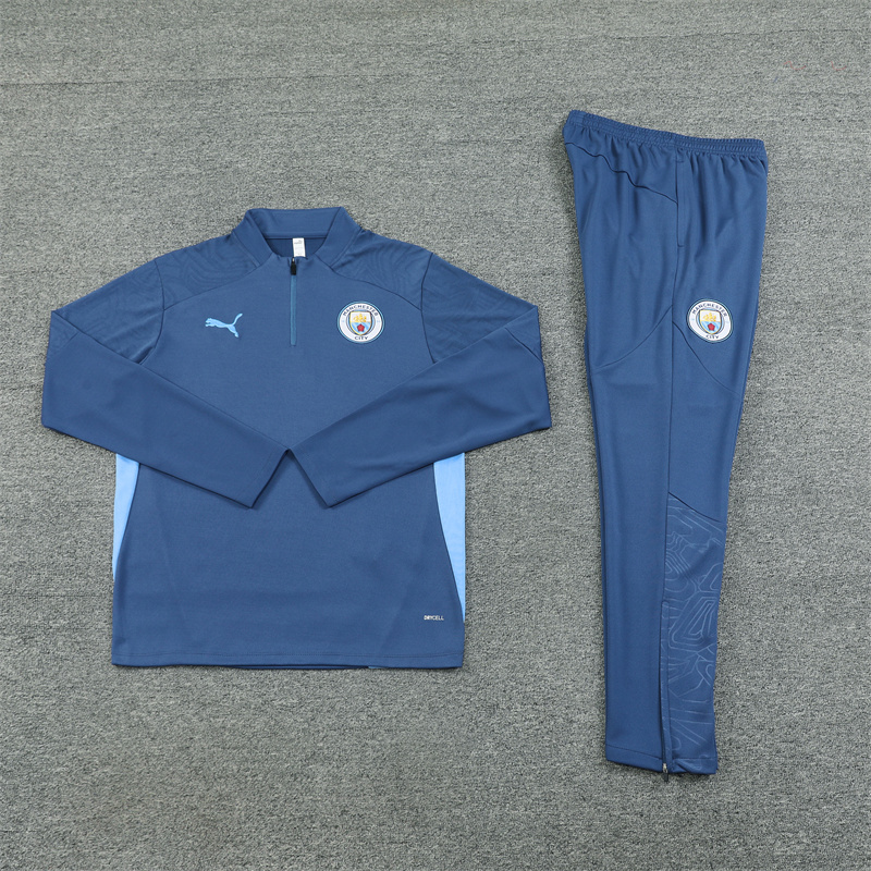 24-25 Manchester City Royal Blue Half Zipper