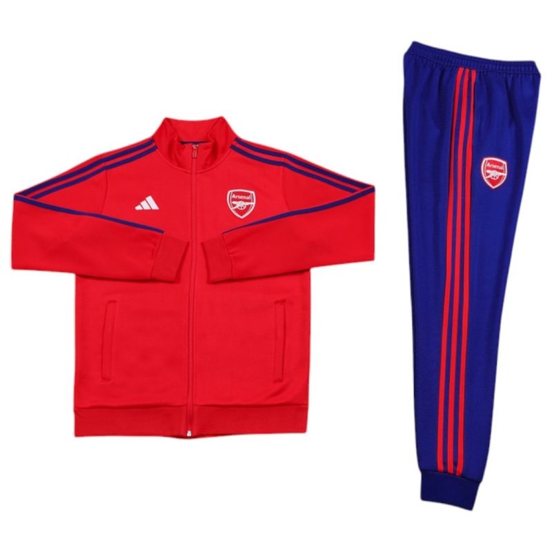 24-25 Arsenal Red Full Zipper Tracksuit