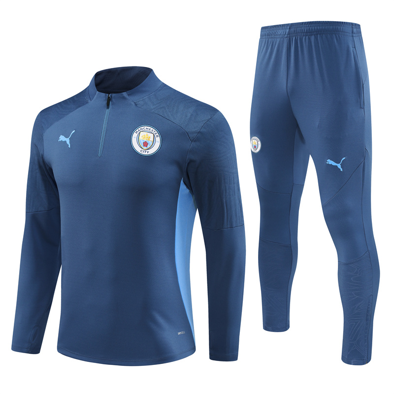 24-25 Manchester City Royal Blue Half Zipper