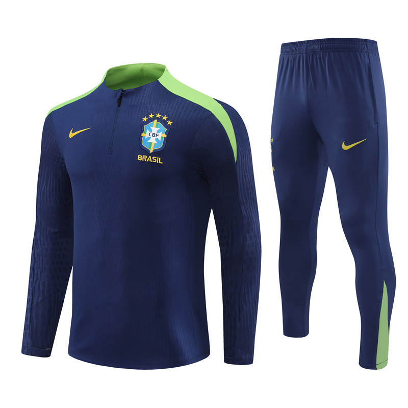 24-25 Brazil Royal Blue Half Zipper