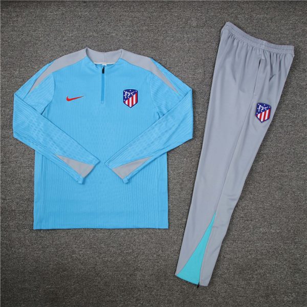 24 -25 Atlético Madrid Hlaf Zipper Tracksuit - Image 3