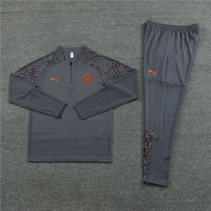 24-25 Manchester City Gray Half Zipper