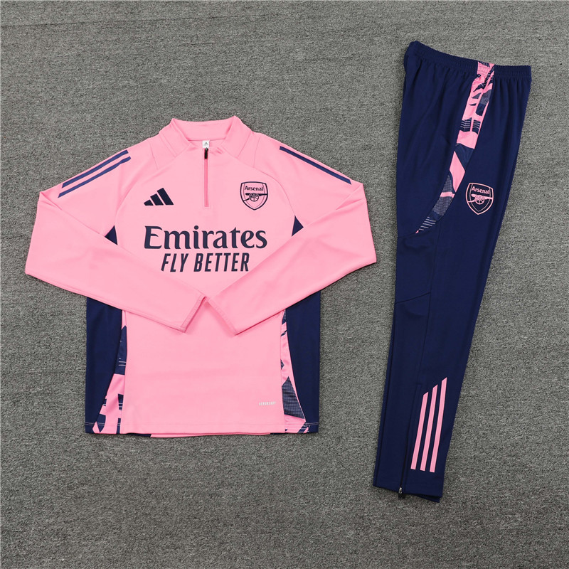 24-25 Arsenal Pink Half Zipper