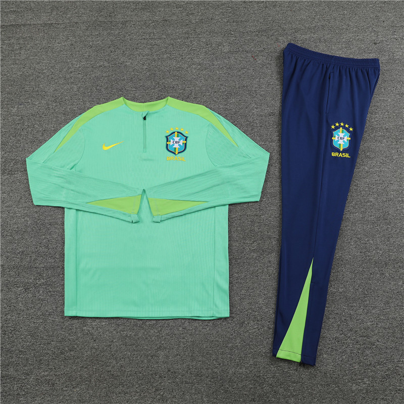 24-25 Brazil Green Half Zipper