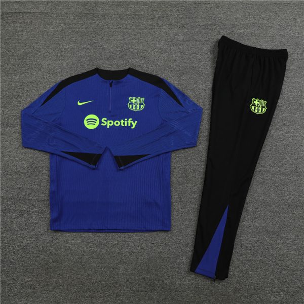 24 -25 Fc Barcelona Half Zipper Tracksuit - Image 2