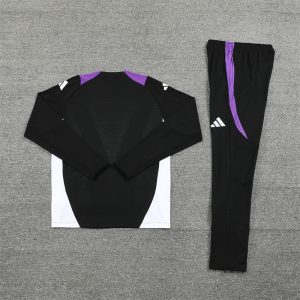 24 -25 Real Madrid Black with Purple Tracksuit - Image 3