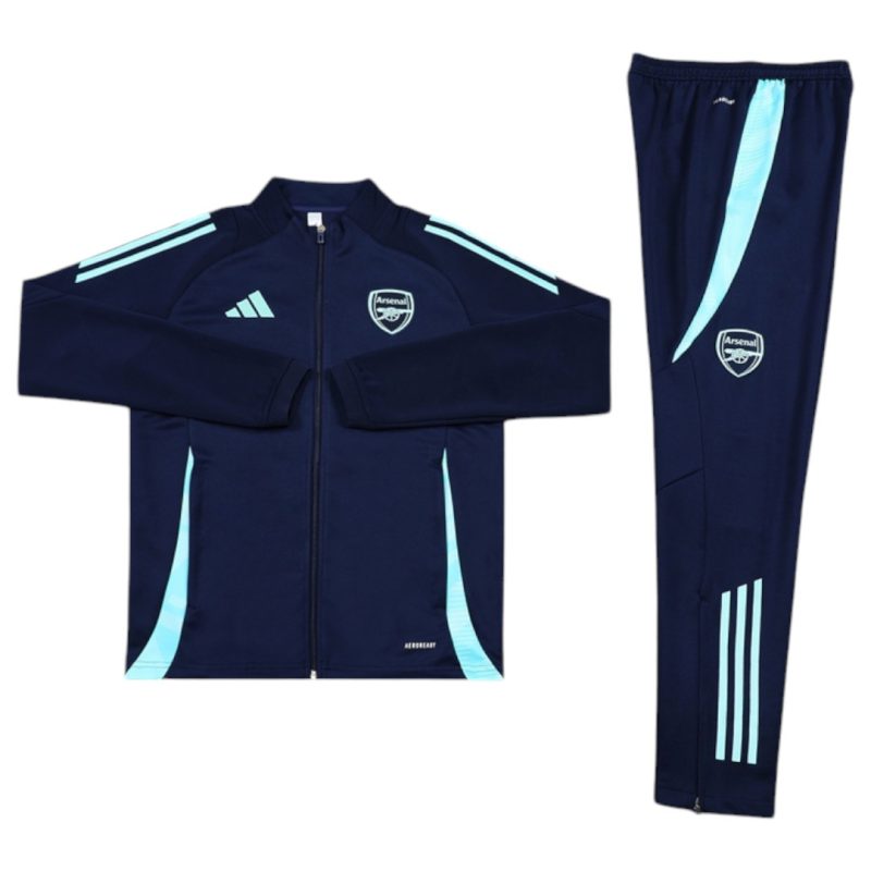 24-25 Arsenal Royal Blue Full Zipper Tracksuit