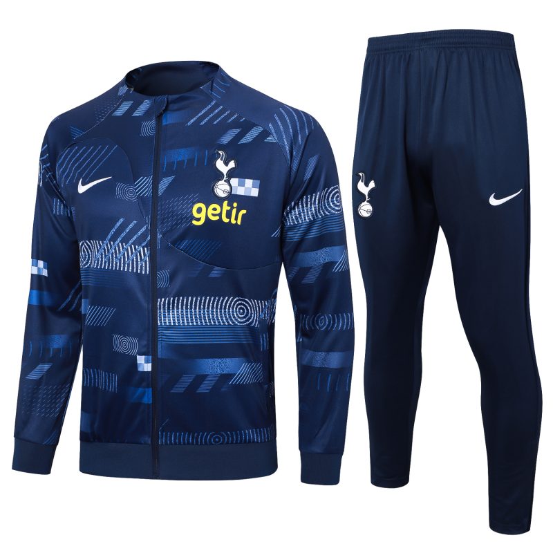 24-25 Tottenham Blue Full Zipper Tracksuit